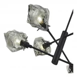 Потолочная люстра на штанге ST Luce Portici SL1175.402.06 Черный/Серо-зеленый E14 6*40W (220V)