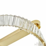 Потолочный светильник круглый Arte Milano Venezia 316223/D600 GD (регулировка яркости, LED, 220V, хрусталь, пульт управления, круглые)