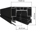 Низковольтный шинопровод встраиваемый SWG SY SY-601201-CL-2-BL