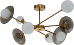 Люстра потолочная на штанге Jazz V000164 (11020/8C Brass)