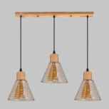 Подвесной светильник Imex MD.5870-3-P-WOOD+BK