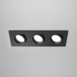Встраиваемый светильник Atom GU10 3x50Вт Maytoni Technical DL024-2-03B (220V)