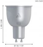 Лампочка светодиодная RGB GU10 5W Eglo_led_gu10 11671