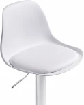 Барный стул Woodville Soft white / chrome