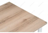 Стол Woodville Лота Лофт 120 25 мм дуб делано светлый / белый матовый 489649