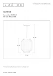 Подвесной светильник Lucide Gosse 13435/01/31