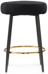 Барный стул Woodville Plato black fabric 15420