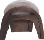 Пуф Мэтисон ткань крем брюле, каркас орех от фабрики Mebelik