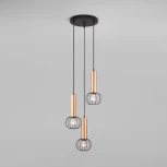 Подвесной светильник Eurosvet Parker 50178/3 черный/бронза