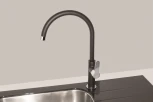 Смеситель Alveus Arc 80 1134889 для кухонной мойки, black