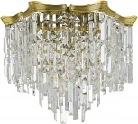 Потолочная люстра ST Luce Ofelia SL1659.302.10 Латунь/Прозрачный E14 10*60W (220V, хрусталь, подвески)