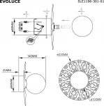 Настенный светильник Evoluce Lorea SLE1196-301-01 Латунь/Белый G9 1*5W 4000K