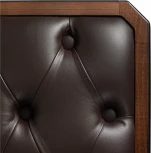 Банкетка Патриция 2 орех, к/з Ева 1, каретная стяжка Л Mebelik арт.008833