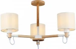 Потолочная люстра на штанге Imex MD.19107-3-S-WOOD+WH
