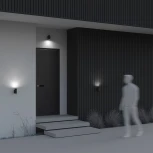 Настенный светильник уличный Maytoni Bowery O574WL-01GR (220V, круглые, IP54)