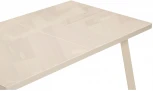 Стеклянный стол Woodville Маккензи 120(150)х70х77 кремовый 551089