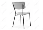 Стул Woodville на металлокаркасе Фиер серый / черный глянец 494368