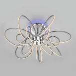 Потолочная люстра RGB на штанге Citilux Salma Smart CL224A171 (LED, 220V, голосовое управление, пульт управления, управление смартфоном, умный дом - Алиса, Маруся, Экосистема Сбер)