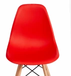 Стул CINDY (EAMES) (mod. 1801) / 1 шт. в упаковке (Дерево бук,Металл,Пластик /Красный)