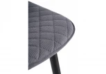 Обеденный стул на металлокаркасе Woodville Capri gray / black 11946
