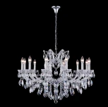 Подвесная люстра Crystal Lux Hollywood SP12 CHROME (220V, на цепи, подсвечник, свеча)