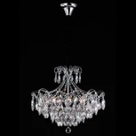Подвесная люстра Eurosvet Crystal 10080/6 хром / прозрачный хрусталь