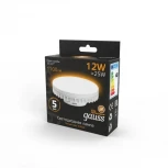 Лампочка светодиодная GX70 12 Вт 1000 lm 2700K теплое белое свечение Gauss 131016112