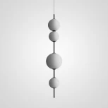 Подвесной светильник White Beads Pendant C ImperiumLoft 40.2133-0 (189528-22) (LED, 220V, на проводе, шарики, бусы)