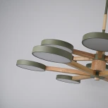 Потолочная люстра Wi-Fi на штанге Turna Dbl L12 Hacks By ImperiumLoft Turna-Dbl01 (LED, 220V, голосовое управление, умный дом - Алиса)