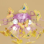 Потолочная люстра Citilux CL603142 (для детской, 220V, для девочки, бабочки)