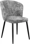 Стул DikLine 347 микровелюр M13 светло-серый, ножки черные