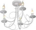 Потолочная люстра на штанге Vitaluce V3035-0/5PL, 5xE14 макс. 40Вт (220V, подсвечник, свеча)