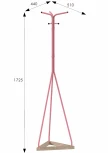 Вешалка напольная Галилео 213 розовый/шимо от фабрики Mebelik