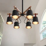 Люстра потолочная на штанге Natura C6 Black ImperiumLoft Natura-C01 (178001-26) (220V)