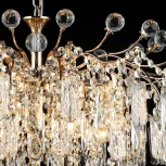 Подвесная люстра хрустальная Reluce 02584-0.4-08 FGD (220V, на цепи)
