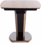 Стол FANCY МДФ HPL/стекло, 120-160х85х75 см, Дуб артисан/Черный Tetchair 18996