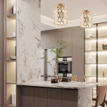 Потолочная люстра хрустальная на штанге Arte Milano Sorrento-1019 371019/1/50/190 GD (220V)