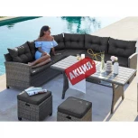 Комплект плетеной мебели Afina AFM-307G-Grey