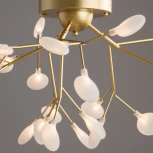 Потолочная люстра на штанге Florencia FR5049CL-27G Freya (220V, лепестки, ветки)