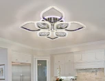 Потолочная люстра Ambrella Acrylica FA2835 (регулировка яркости, LED, 220V, пульт управления, цветы)
