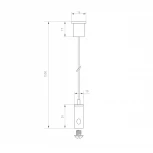 Подвес MAG-HANG-2540-L3000 (SL) (Металл) 034751 Arlight