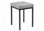 Табурет Woodville Байя рогожка графит / черный матовый 424171