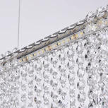 Подвесная люстра светодиодная APL LED Sicilia SH06.70.B.Ni.4000 (220V, хрусталь, на тросе)