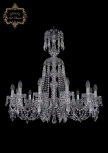Подвесная люстра Art Classic 11.23 11.23.12.300.XL-87.Cr.Dr (220V, хрусталь, на цепи, подсвечник, свеча)