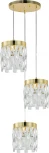 Подвесной светильник (12029/3P Gold) Indigo Anna V000495 (220V, хрусталь, на проводе)