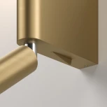 Настенный светильник светодиодный для чтения Elektrostandard Sarca 40111/LED латунь a066401 (220V, выключатель, круглые)