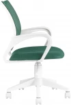 Кресло офисное TopChairs ST-BASIC-W зеленый крестовина пластик белый УТ000035495