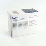 Светодиодная гирлянда Feron CL25 48608 занавес Звездочки 2*1м + 3м 220V 5000K, статичная, c питанием от сети, прозрачный шнур