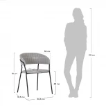 Стул Turin бирюзовый с золотыми ножками