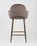 Стул полубарный Stool Group Венера диамант велюр коричневый УТ000004924